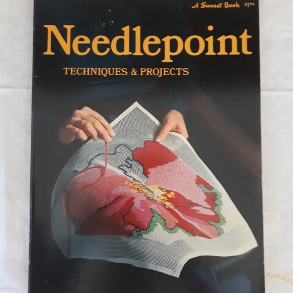 Vintage 1970s Softcover Book Needlepoint Techniques & Projects